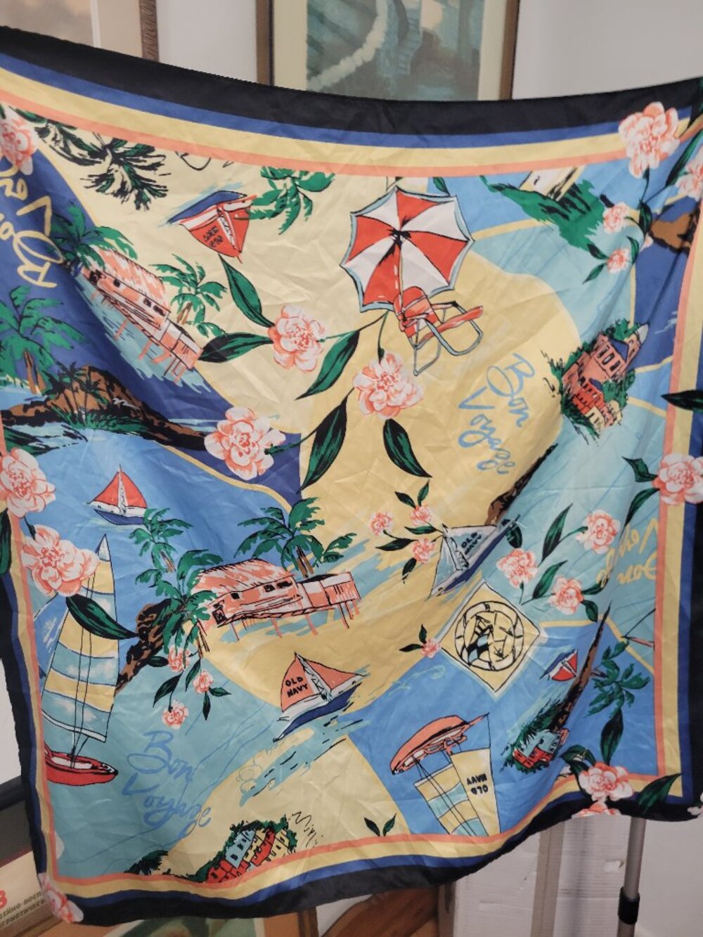 Old NAvy Bon Voyage Polyester Scarf